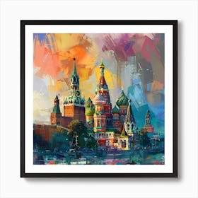 Moscow St Basil'S Cathedral Art Print