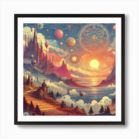 Land Of Fantasy 15 Art Print