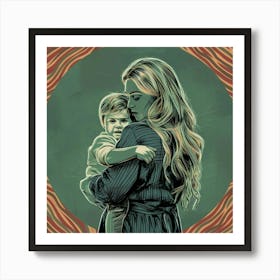 Woman Holding A Child Art Print