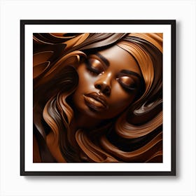 Chocolate Girl Art Print