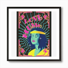 Love Music Poster Art Print