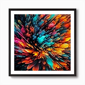 Clustering Petals Art Print