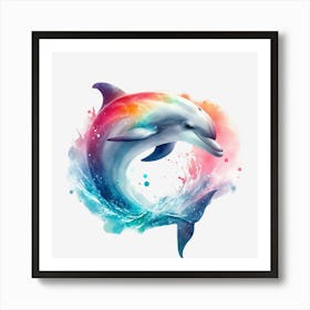 Dolphin Painting Art Print