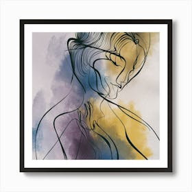 Etude in Charcoal Art Print