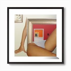 Rahmen Handlung 4 Square Art Print