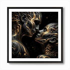 'The Kiss' Art Print