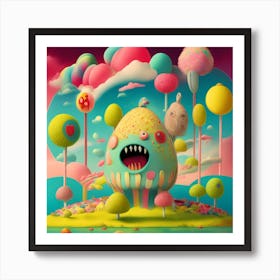 Candy Land party Art Print