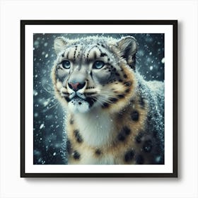 Snow Leopard 16 Art Print