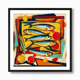 Sardine Kitchen Art Print