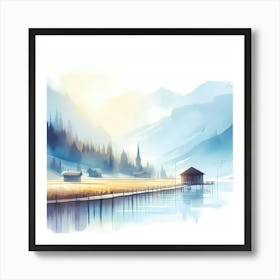 Landscape Painting 60 Art Print