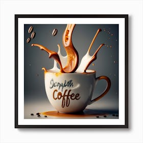 Coffee Splash Art Print