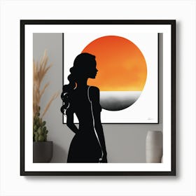 Sunset Silhouette Art Print