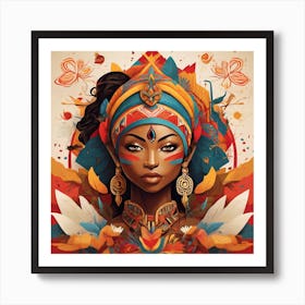 African Woman Art Print