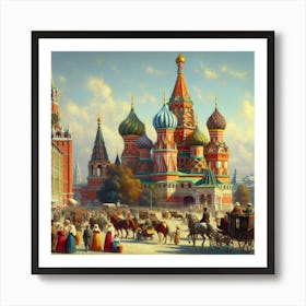 Moscow St Basil'S Cathedral 1 Art Print