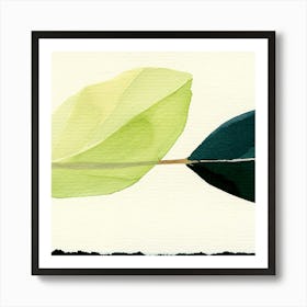 Two Leaves Art Print