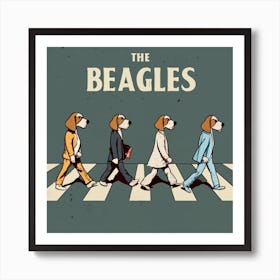 The Beagles inspired by The Beatles Art Print