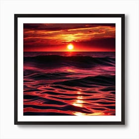 Sunset Painting, Ocean Painting, Ocean Painting, Ocean Painting, Ocean Art Print