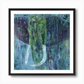 Elephant In Blues Poster