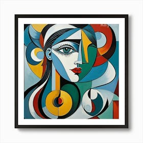 Woman'S Face Art Print