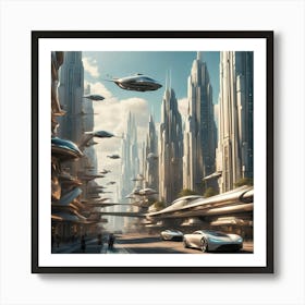 Futuristic City 4 Art Print