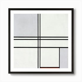 Composition No. 1, Gray-Red (1935), 1, Piet Mondrian Art Print