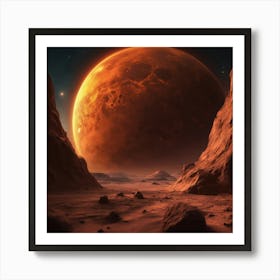 Red Planet 3 Art Print