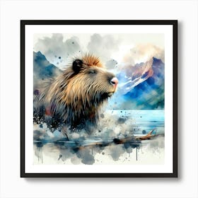 Creative Wild Animal Representation 99 Art Print