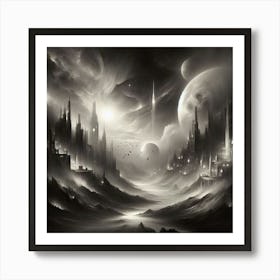 Space City 5 Art Print