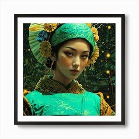 Japan Geisha Visual 17 Art Print