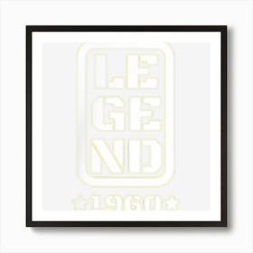 Birthday Legend 1960 Birthday Year Born Vintage Retro Art Print