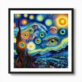 Starry Night 3 Art Print