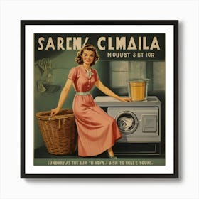 Default Default Vintage And Retro Laundry Advertising Aestethi 3 (2) Art Print