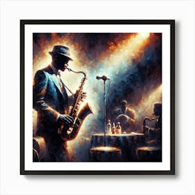 Jazz Musician 2 Art Print