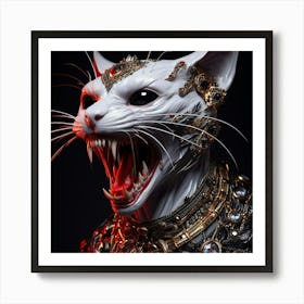 Savage Cat Art Print