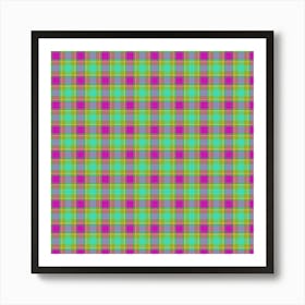 Plaid Fabric 212 Art Print