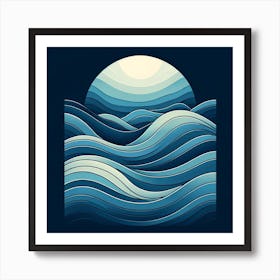 Ocean Waves Art Print