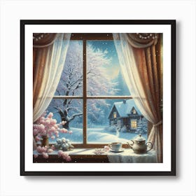 Winter Window Art Print