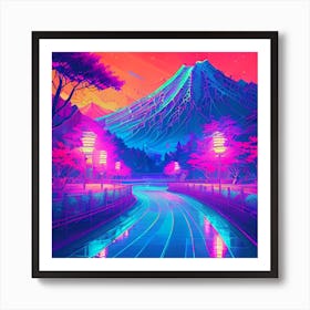 Neon Art 2 Art Print