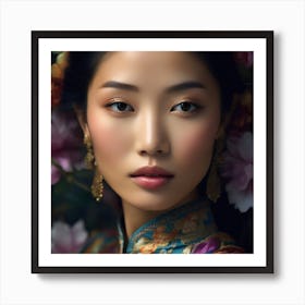 Chinese Beauty 2 Art Print