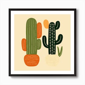 Cactus Illustration Art 43 Art Print