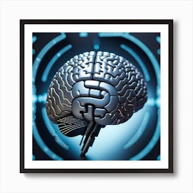 Artificial Intelligence Brain 20 Art Print