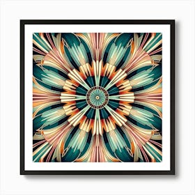 Abstract Floral Pattern 4 Art Print