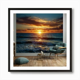 Default Trending The Beauty Of An Ocean Sunset Wall Art 0 Art Print