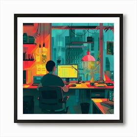 A Startup Incubator Lofi Illustration 1718666667 2 Poster