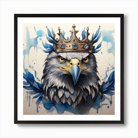 Eagle With Crown Art Print