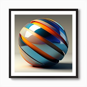 Abstract Sphere Art Print