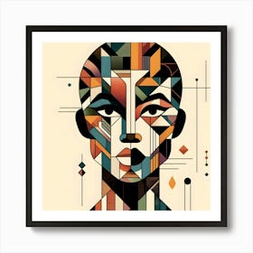 Abstract Portrait Of A Woman 19 Art Print