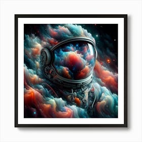 Astronaut In Space 3 Art Print