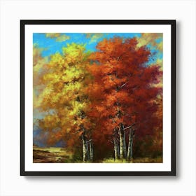 Autumn Trees Art Print