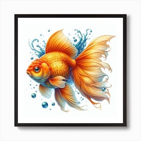 Gold Fish 4 Art Print